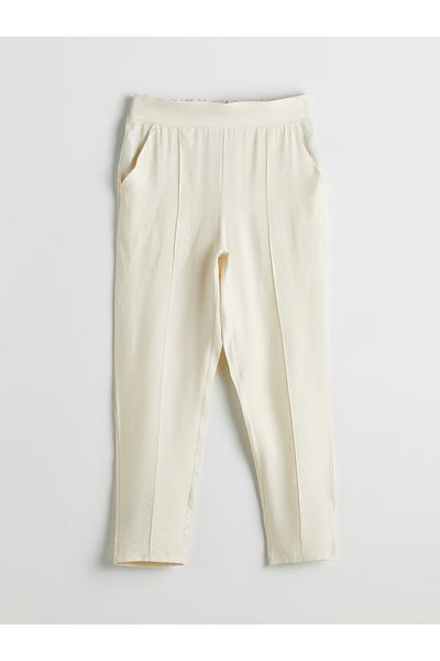 LC Waikiki Modal Blended Women's Trousers with Elastic Waist