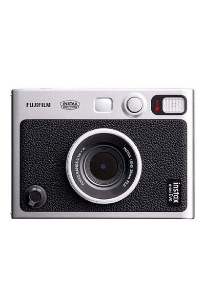 Fujifilm Instax Mini EVO Hybrid Instant Camera – Black (USB-C) | Instant Print with Digital Previe