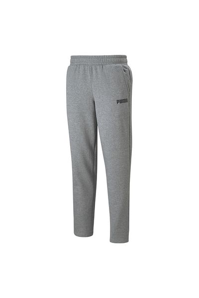 Puma Mens Essentials Full-Length Pants - Gray