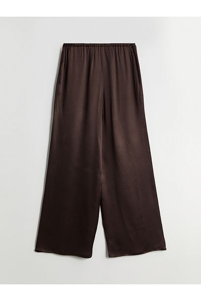 LC Waikiki Satin Women's Trousers with Elastic Waist