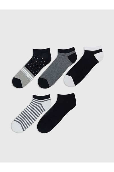 LC Waikiki Patterned Men's Booties Socks Pack of 5