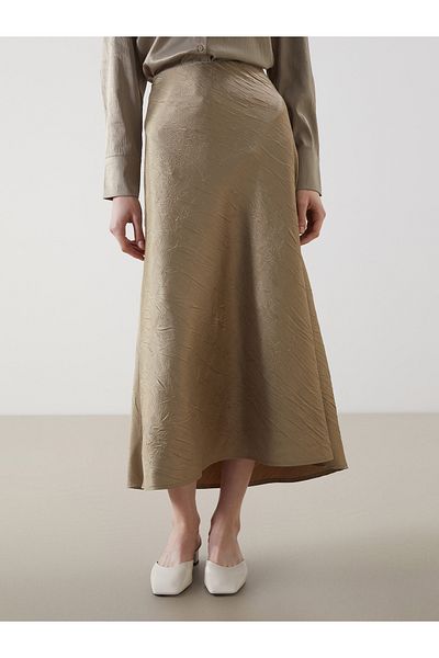 LC Waikiki Loose Fit A-Line Satin Skirt