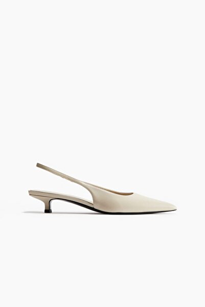 H&M Yavru Topuklu Sivri Burunlu Arkası Açık Ayakkabı