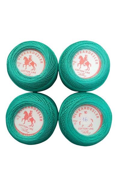 PeriStore Ulukardeşler 50 Gr Mercerized Punch Yarn Set of 4