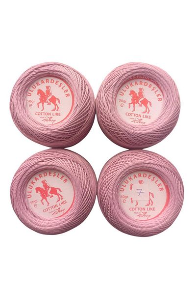 PeriStore Ulukardeşler 50 Gr Mercerized Punch Yarn Set of 4
