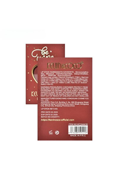 Flippy Matte Lipstick, KEVIN & COCO, Be Mine, Pink Lip-Stick, 11.2 x 7.2 x 2.5 cm