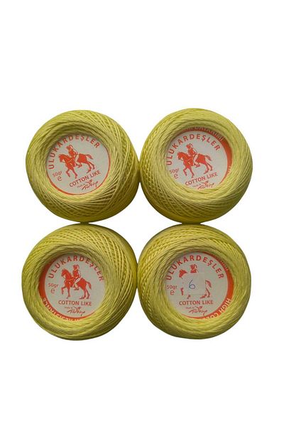 PeriStore Ulukardeşler 50 Gr Mercerized Punch Yarn Set of 4