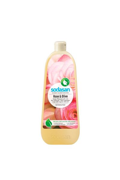 OEM Sapun lichid gel de dus bio trandafir masline 1L SODASAN