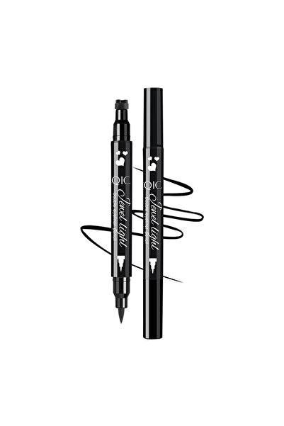 Flippy Liquid Eyeliner, 2 Heads, Eyeliner and Heart Stamp, For Eyes and Body, 50 g,