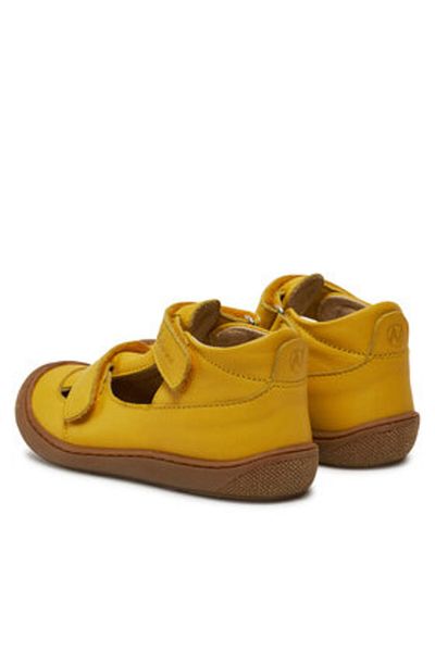 Naturino Sandale galbene pentru băieți NATURINO-2013359 01 PUFFY NAPPA HONEY YELLOW S