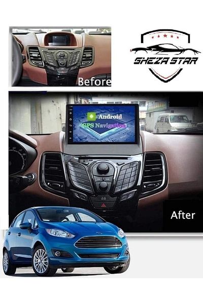 SHEZA STAR ستيريو سيارة أندرويد لفورد فييستا 2013-2017 1+32 جيجابايت مع كاميرا AHD