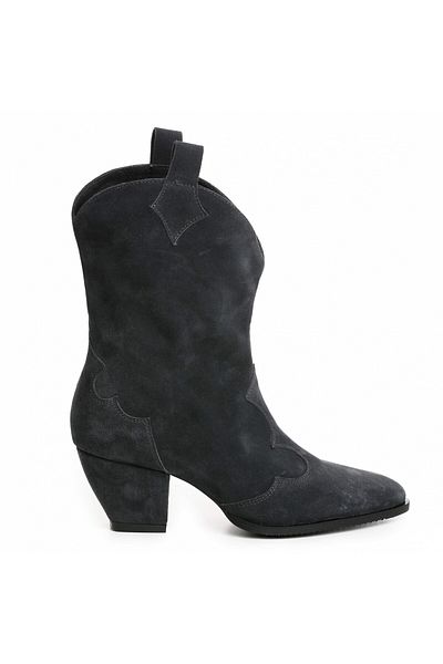 Vanilla Days Novia dark grey suede boots