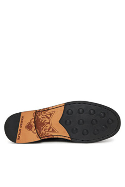 NAKED WOLFE Mocasini bărbătești negri NAKED WOLFE-RIVIERA BLACK DIAMOND SNUFF LEATHER 00203