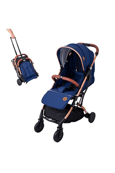 BUF BOOF Lightweight sports stroller S-16 BUF BOOF 0-36 months 180 degree tilt movable as a trolley DarkBlue