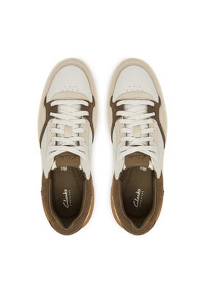 CLARKS Men's Sneakers beige CLARKS-26181287 G28 DARK OLIVE COMBI
