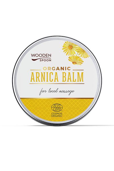 Wooden Spoon Balsam pentru masaj cu extract de arnica, bio, 60ml, Wooden Spoon