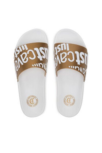Just Cavalli Flip-flops aurii pentru femei JUST CAVALLI-78RA3SZ1 ZS785 QA9 003+929