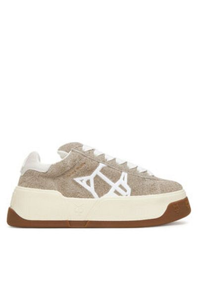 NAKED WOLFE Women's Sneakers gray NAKED WOLFE-SOUND LIGHT GRAY COW SUEDE LGR