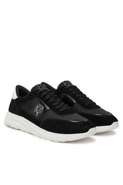 Karl Lagerfeld Men's Sneakers black KARL LAGERFELD-KL53631N 300 BLACK LTHR & SUEDE