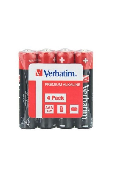 Verbatim Verbatim 49500 Alkaline Batteries, 4 pcs