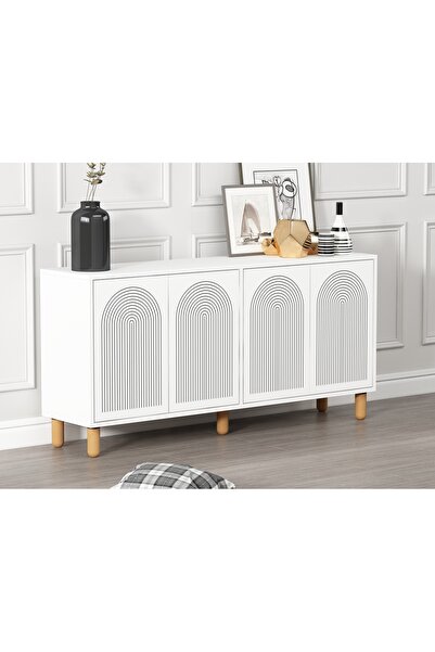 MERT SERT MOBİLYA Doresta Konsol 150cm Tv Sehpası,Kitaplık, Çok Amaçlı Dolap