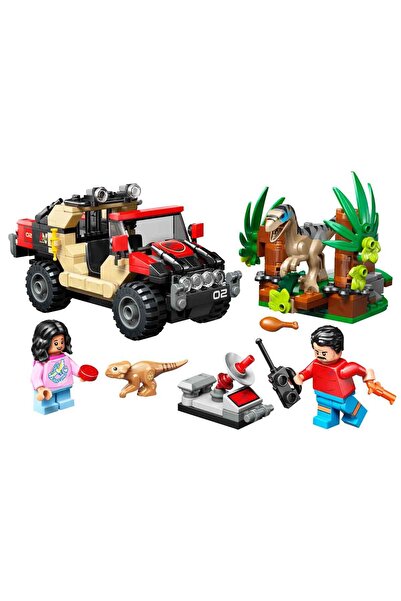 LEGO Jurassic World Raptor Land Escape 76972 - Creative Play for Kids Ages 6 and up