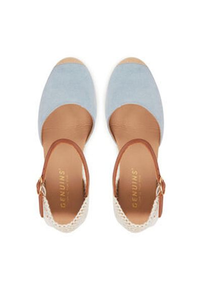 Genuins Espadrile albastre pentru femei GENUINS-G106384 SKY