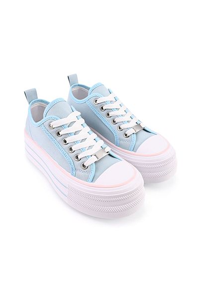 Tmall Tenisi de dama,Cu platforma,Din material Textil,TD1278,Albastru