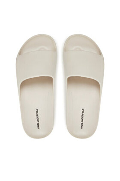 Karl Lagerfeld Flip-flops de damă albi KARL LAGERFELD-KL86000 VGT OFF WHITE EVA