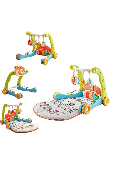 Ma Baby 3 in 1 Baby Play Mat Gym, Kick and Play Piano Gym with Music Light, Activity Tummy Time Play mat