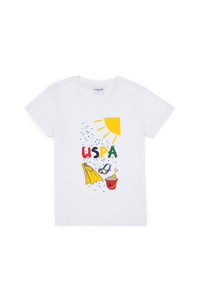 U.S. Polo Assn. Boy's Crew Neck White T-Shirt 50307138-Vr013