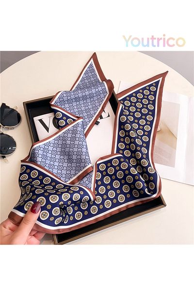 Youtrico Long silk scarves,Headbands,Artistic shapes,147cm