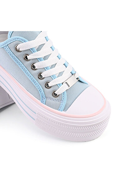 Tmall Tenisi de dama,Cu platforma,Din material Textil,TD1278,Albastru