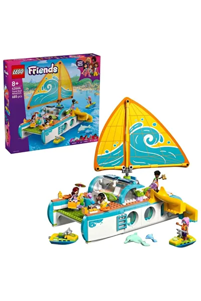 LEGO لعبة Friends Sightseeing Boat Adventure 42664 - لعبة إبداعية للأطفال من سن 8 سنوات فما فوق �