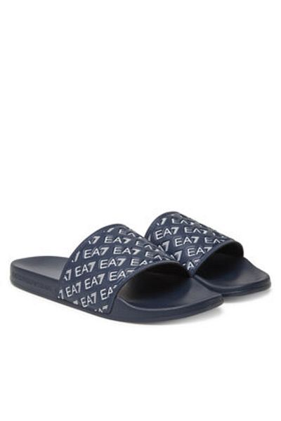 EA7 Emporio Armani Flip-flops albaștri pentru bărbați EA7 EMPORIO ARMANI-7X000109 AF15125 MB198 BLEUMARIN/ALB