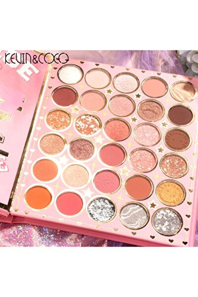 The Hub Paleta farduri Kevin&Coco, 72 culori, stil carte, 3 straturi, pudră compactă, clasic, Multicolor