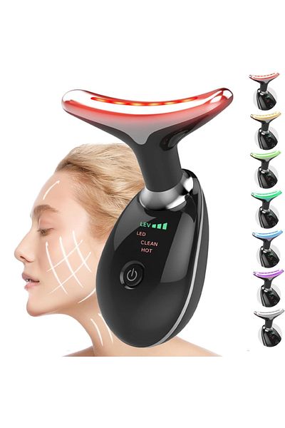 Teno Dispozitiv Facial pentru Elinimarea Ridurilor Teno®, ingrijirea gatului, lifting, masaj, negru