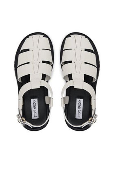 Steve Madden Women's Sandals white STEVE MADDEN-SM11003808 16Y WHITE ACTION LEATHER