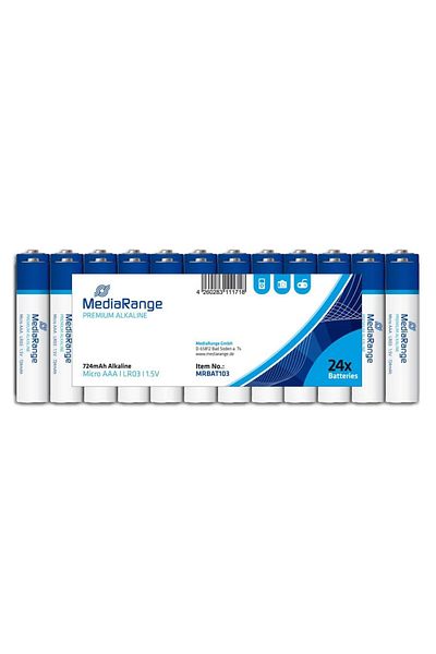 MediaRange MediaRange premium battery set, 1.5 V, 24 pieces