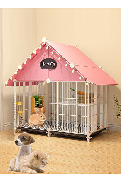 Ma Baby Cat Cage Dog Cage with Trays Rabbit Cag Pet Pet Fence for Small Animals