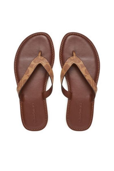 Coach Women's Flip-Flops brown COACH-CZ371 BRN BROWN