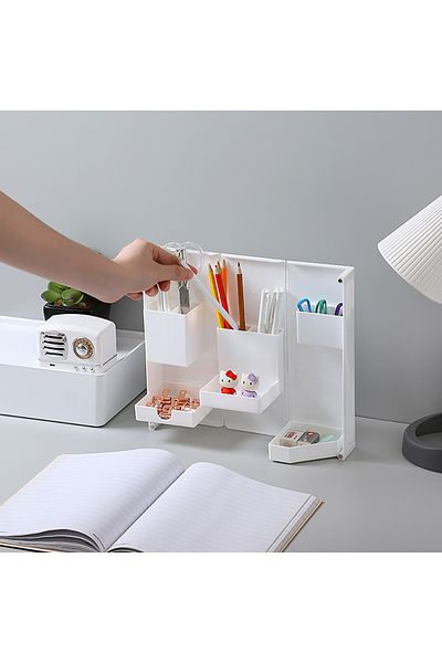 KidLe Folding and standing pencil case desktop multifunctional opening and closing plastic 2937-w