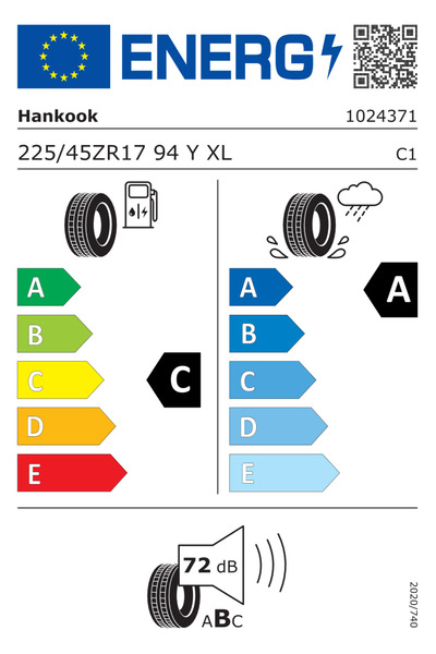 Hankook 225/45 R17 94Y XL ZR Ventus S1 Evo3 K127 Oto Yaz Lastiği (2025 Üretim)