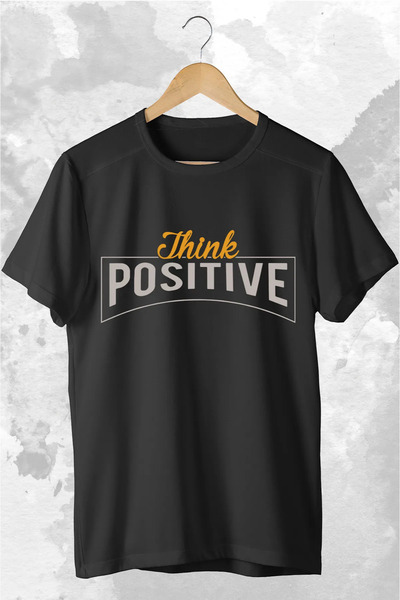 donamod Unisex Black Oversize Limited Edition Think Positive