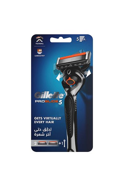 Gillette Fusion ProGlide 5 Flex Ball Men's Razor 1 Handle + 2 Blades