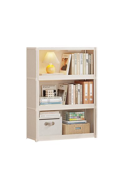 EqiEch 3 - Tier Collectibles Display Cabinet with Flip-Up Transparent Doors, Large Storage & Strong Load