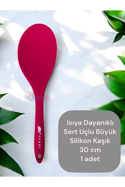 Multiamo Heat Resistant Hard Tip 30 cm Large Silicone Spoon 1 Piece