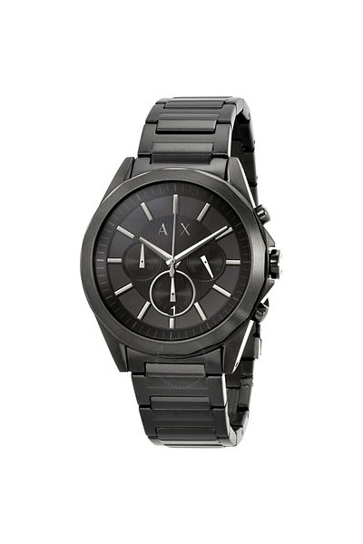 Armani Exchange Stainless Steel Drexler Analog Black Dial Men's Watch - AX2601