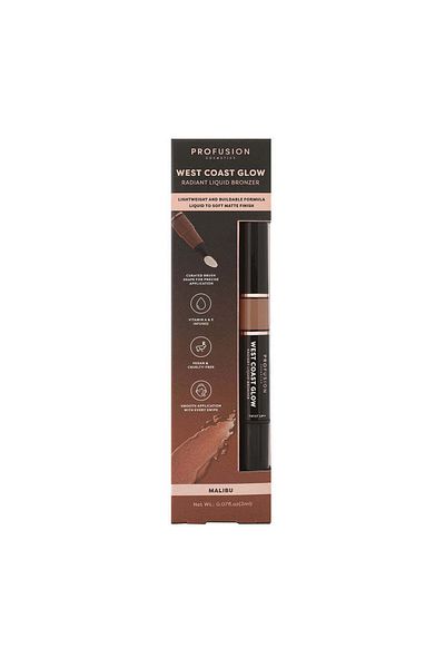 PROFUSION COSMETICS West Coast Glow radiant liquid bronzer, Malibu, Profusion Cosmetics, 2 ml