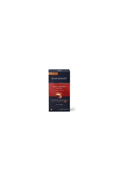 Davidoff Café Rich Aroma Espresso Coffee Capsules, 10 Capsules X 5.5g, Nespresso System Compatible